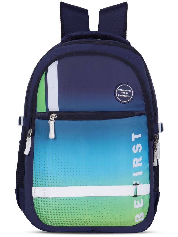     			Priority Blue PU Backpack With Raincover ( 42 Ltrs )