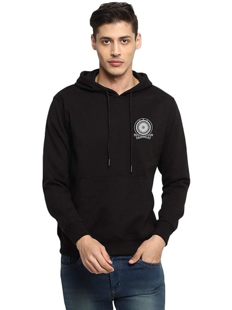     			TshArt World Fleece Hooded Men's Sweatshirt - Black ( Pack of 1 )