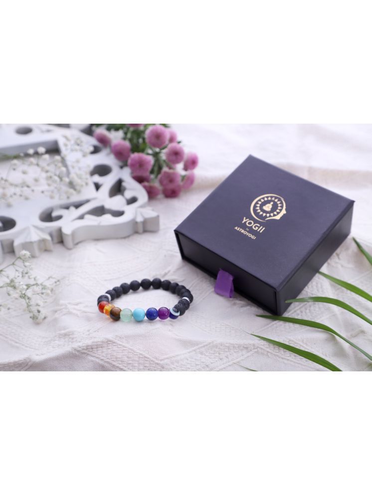     			Yogii 7 Chakra Lava Bracelet (Pack of 1)