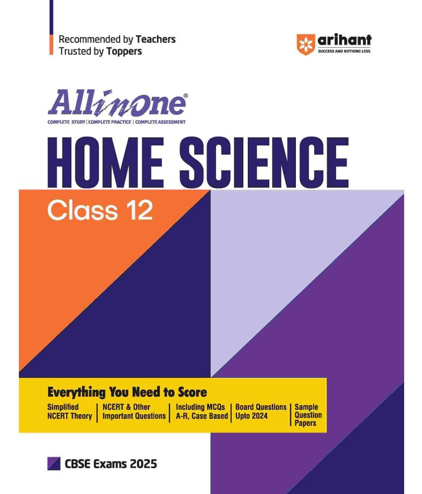     			Arihant All In One CBSE Home Science Class 12th For CBSE Exams 2025 | Based On Latest NCERT