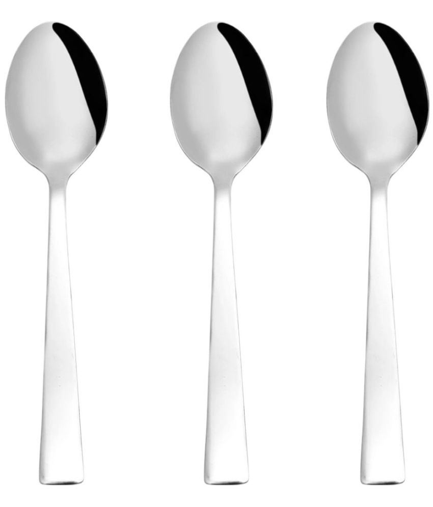     			Cutlux Coffee Spoon Stainless Steel Plain Coffee Spoon Silver ( Pack of 3 )