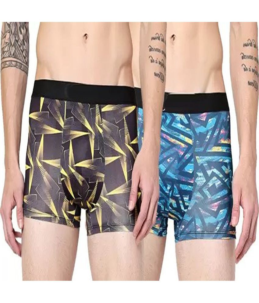     			Cavenders Pack of 2 Nylon Trunks For Men's ( Multicolor )