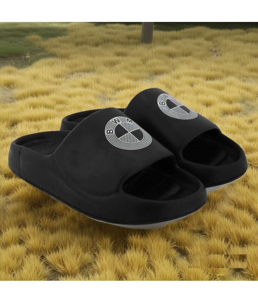     			PM Traders - Black Men's Floater Sandals