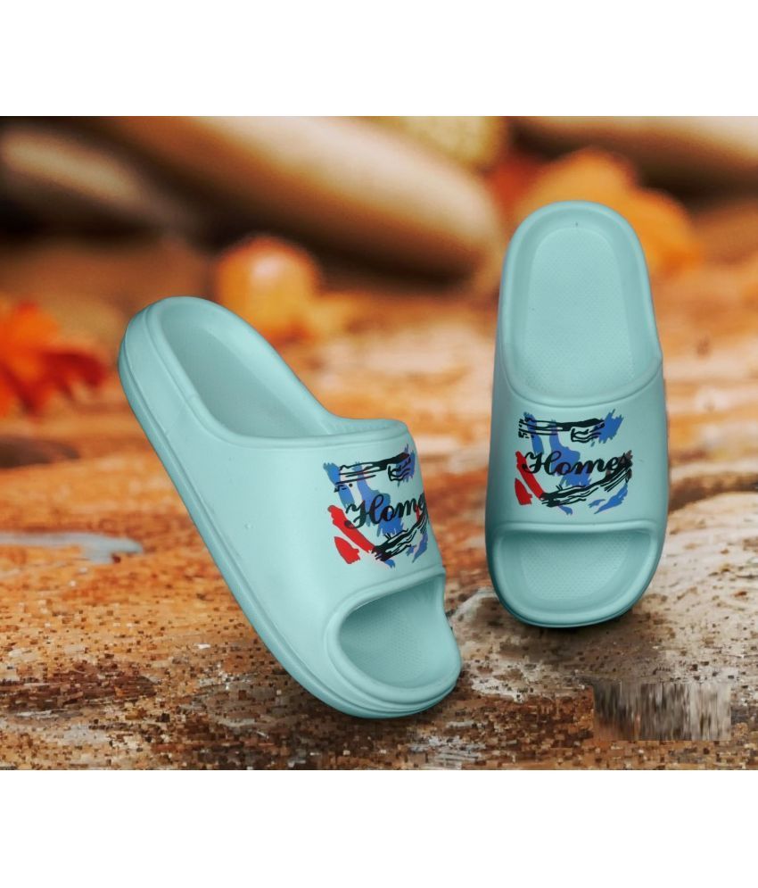     			PM Traders Blue Women's Slide