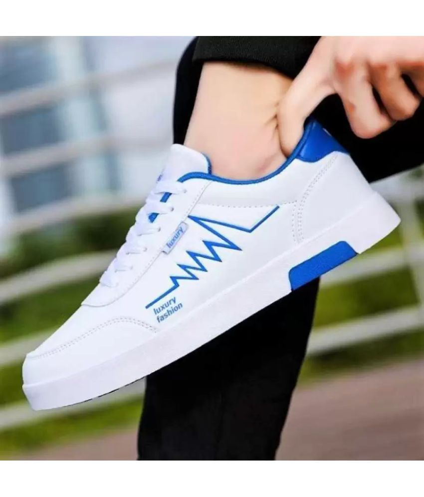     			PM Traders Sneakers For Men Blue Men's Sneakers