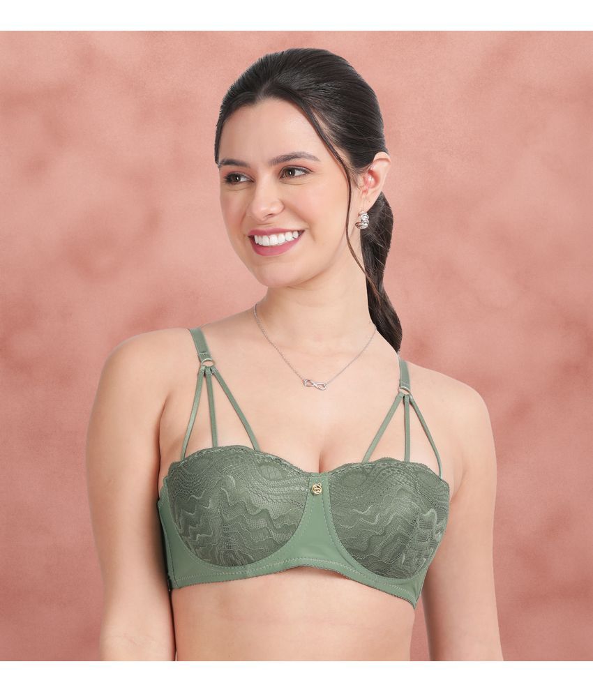     			Susie Pack of 1 Nylon Lightly Padded T-Shirt Bra For Women ( olive )