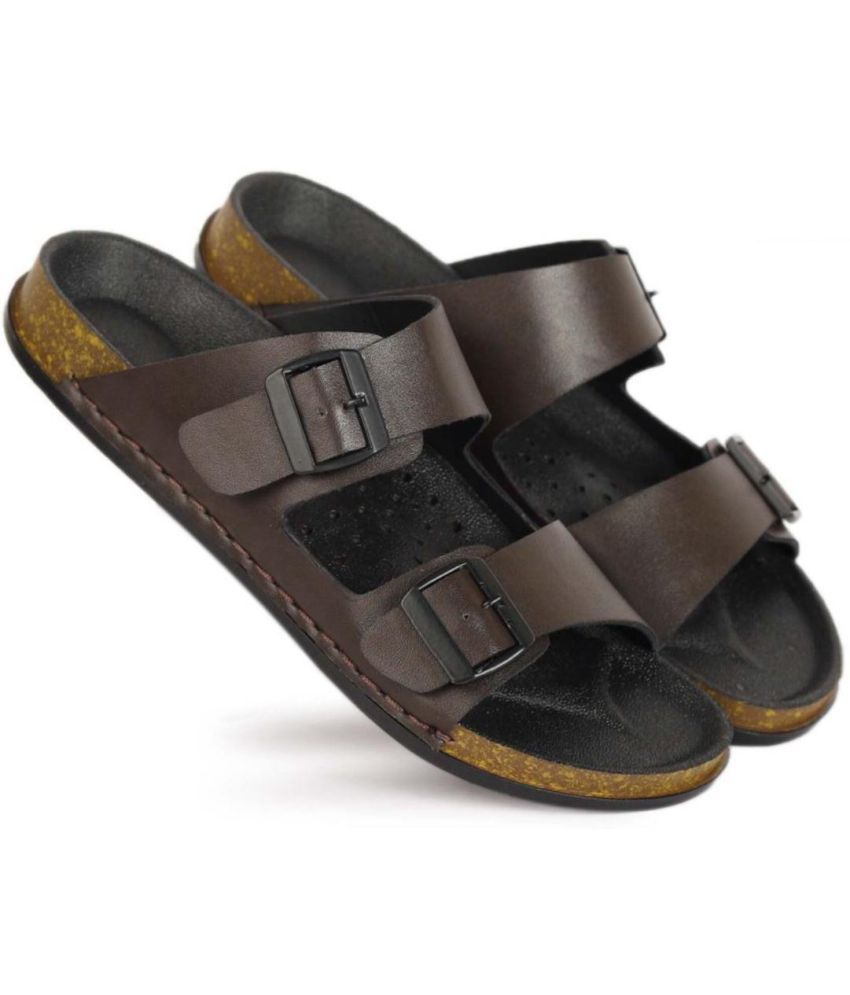     			BUTCHI - Brown Men's Sandals