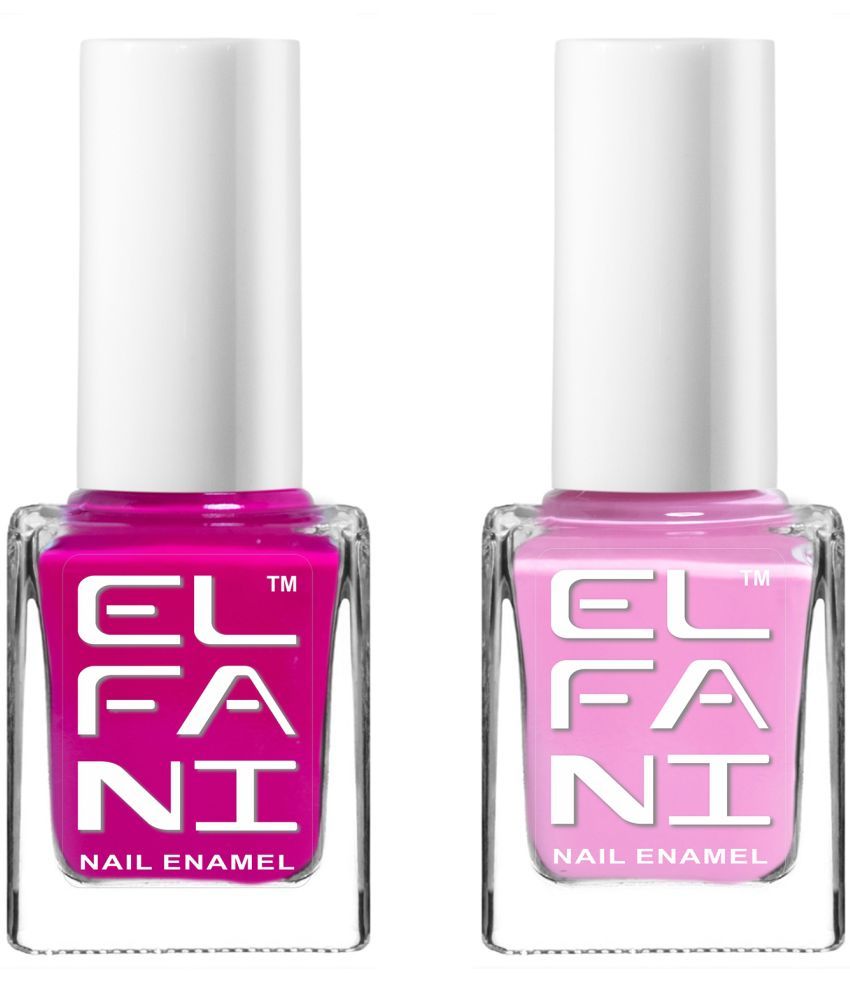     			Elfani Pink Crme Nail Polish 24 ( Pack of 2 )