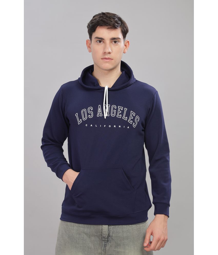     			FABRIPPLE Polyester Hooded Men's Sweatshirt - Navy Blue ( Pack of 1 )