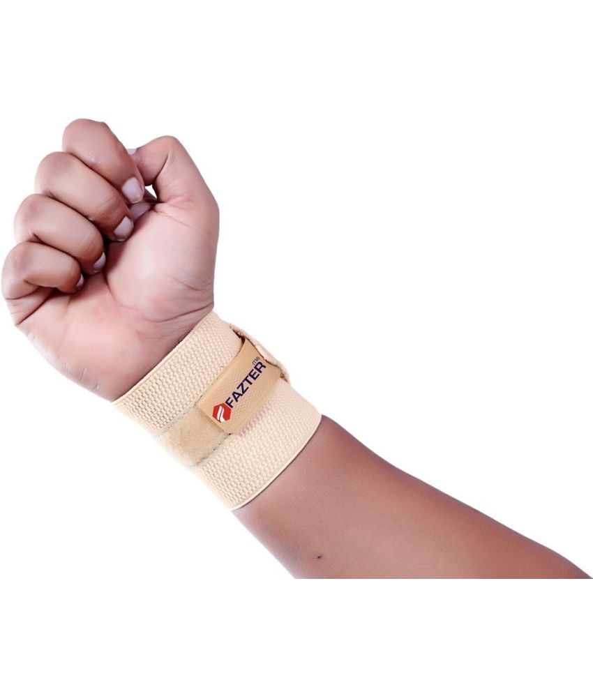     			FAZTER Well Designed Wrist Wrap Adjustable Elasticized-Fabric Wrist Support (Beige)