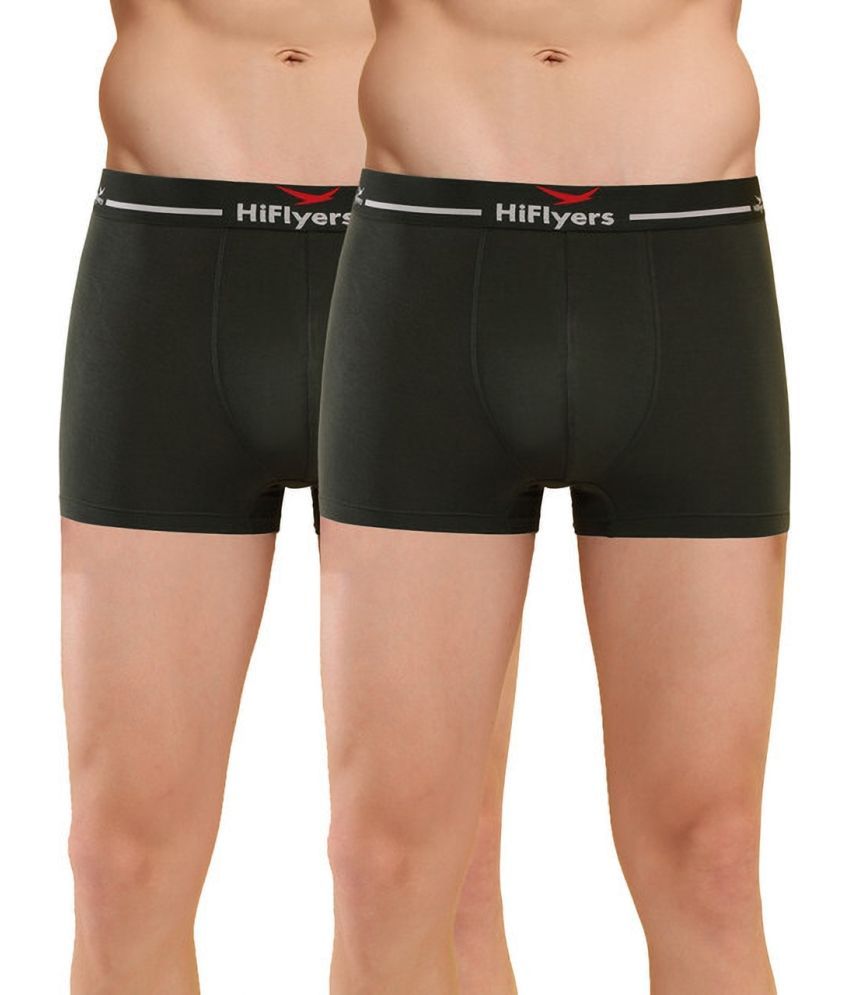     			Hiflyers Pack of 2 Modal Trunks For Men's ( Green )