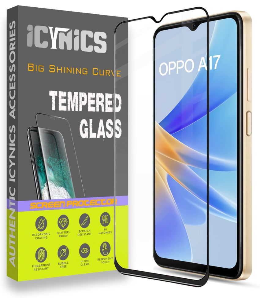     			Icynics Tempered Glass Compatible For Oppo A17 ( Pack of 1 )