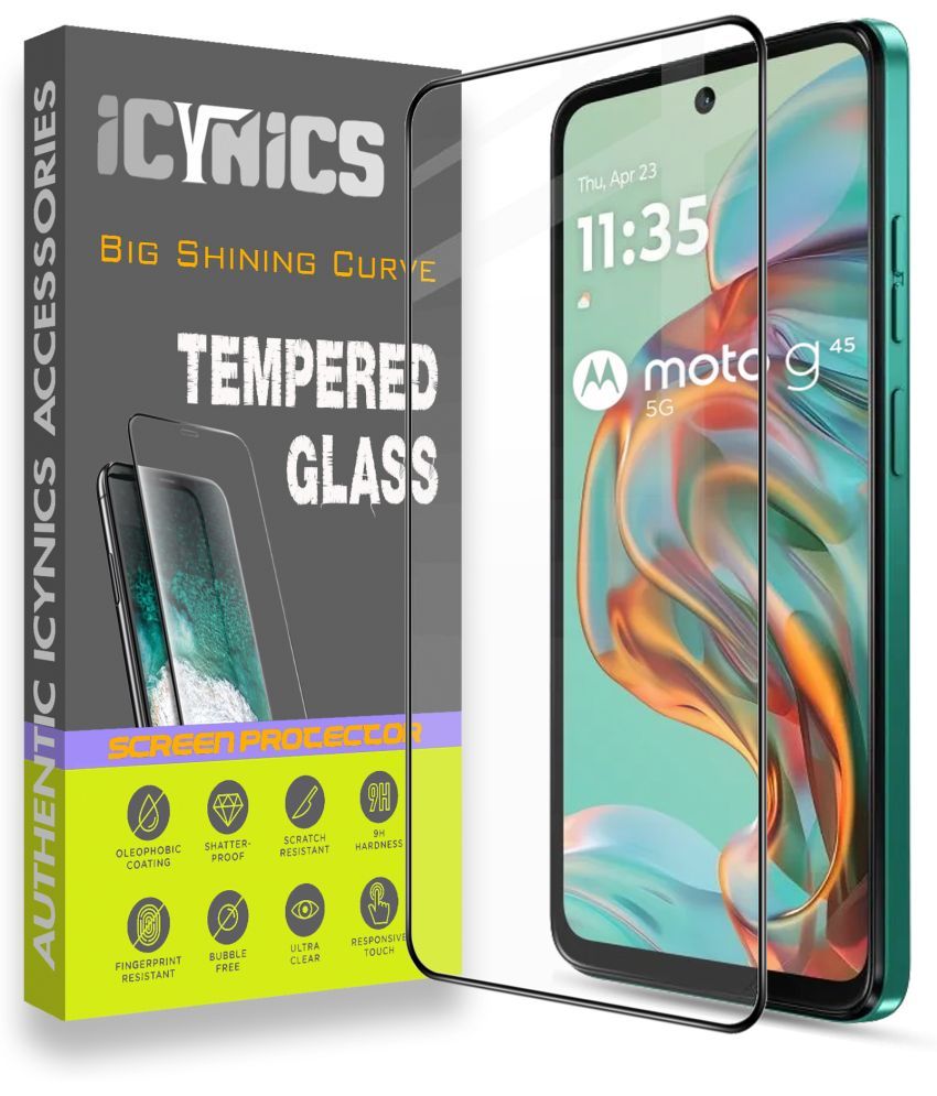     			Icynics Tempered Glass Compatible For Motorola G45 5G ( Pack of 1 )