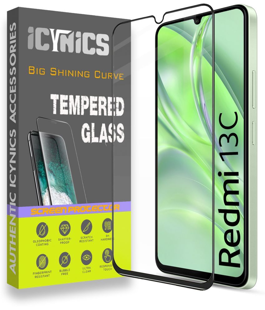     			Icynics Tempered Glass Compatible For Redmi 13C 4G ( Pack of 1 )