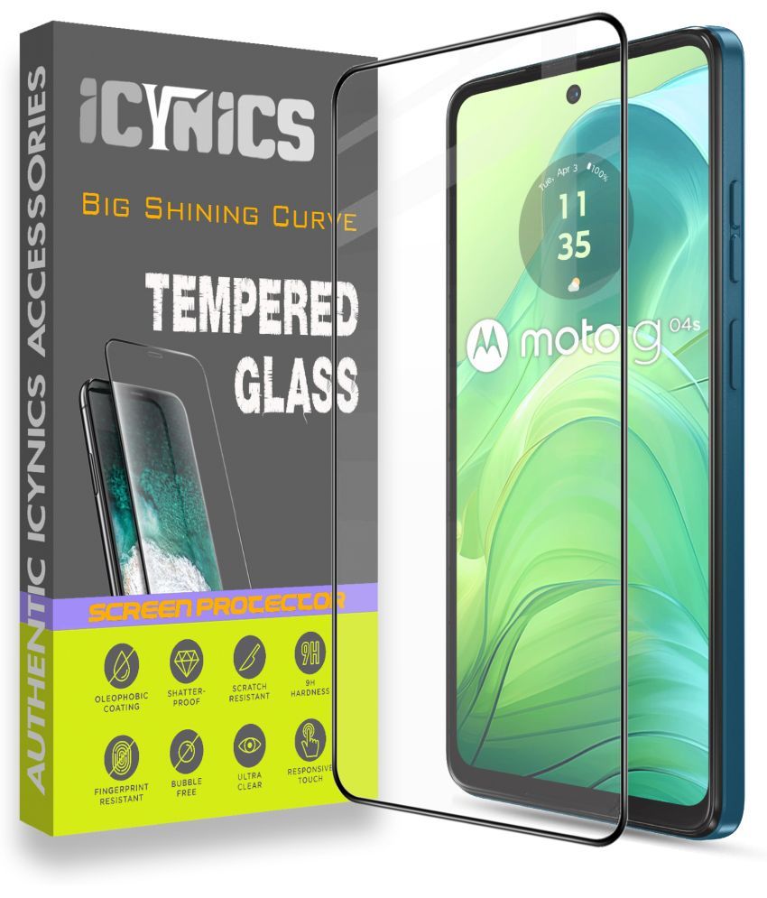     			Icynics Tempered Glass Compatible For Motorola G04s ( Pack of 1 )