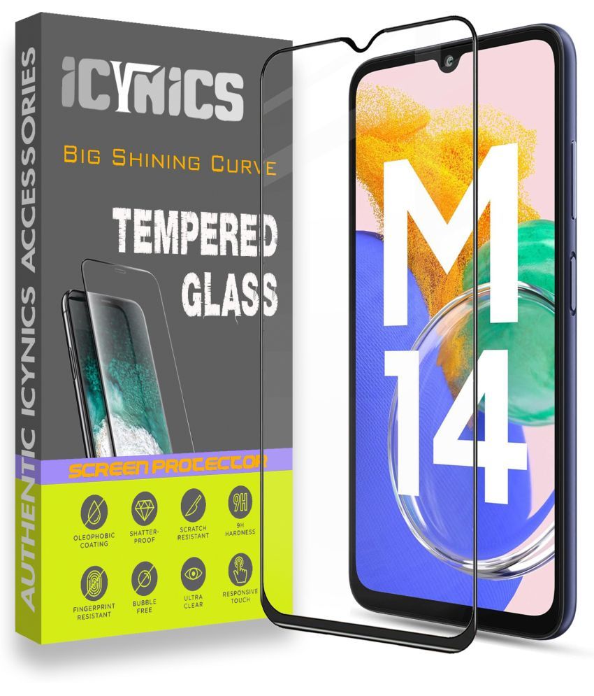     			Icynics Tempered Glass Compatible For Samsung Galaxy M14 4G ( Pack of 1 )