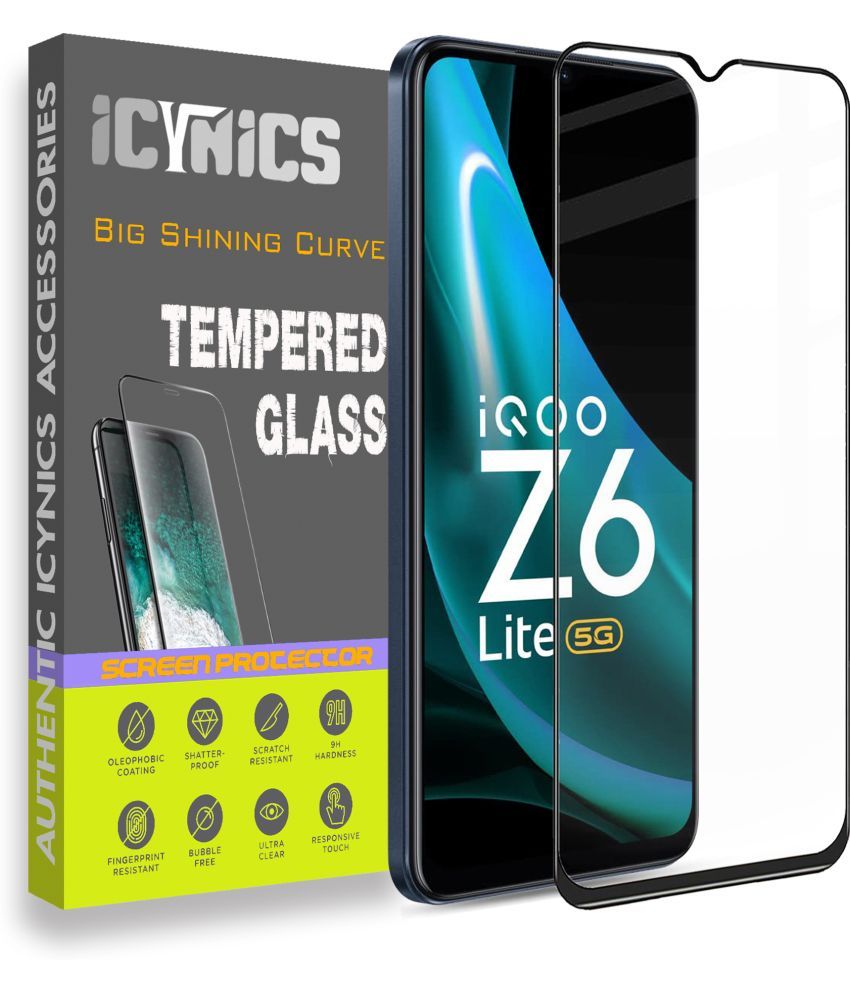     			Icynics Tempered Glass Compatible For iQoo Z6 Lite 5G ( Pack of 1 )