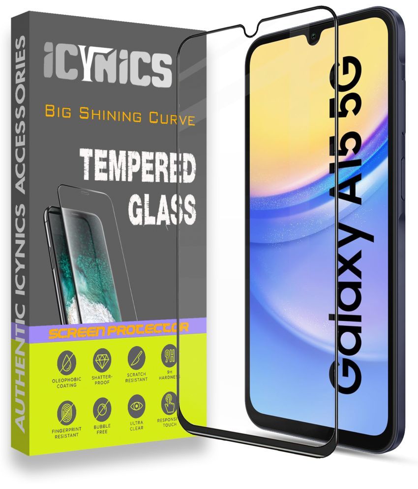     			Icynics Tempered Glass Compatible For Samsung Galaxy A15 5G ( Pack of 1 )