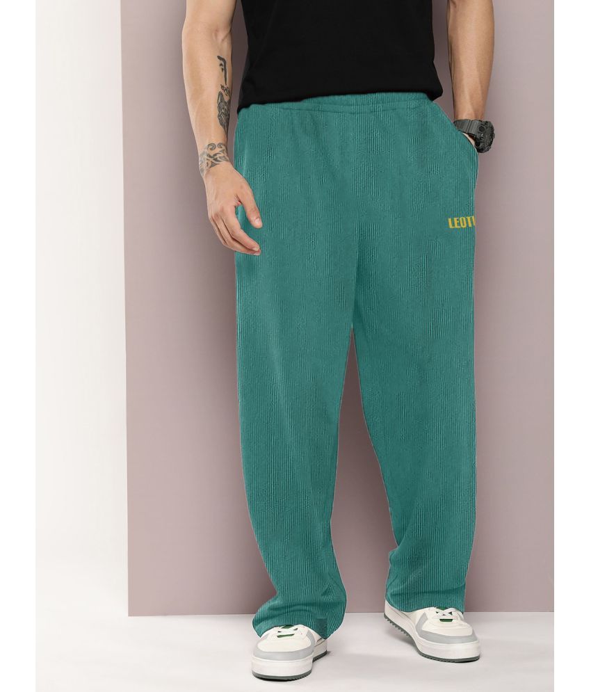     			Leotude Green Cotton Blend Men's Trackpants ( Pack of 1 )