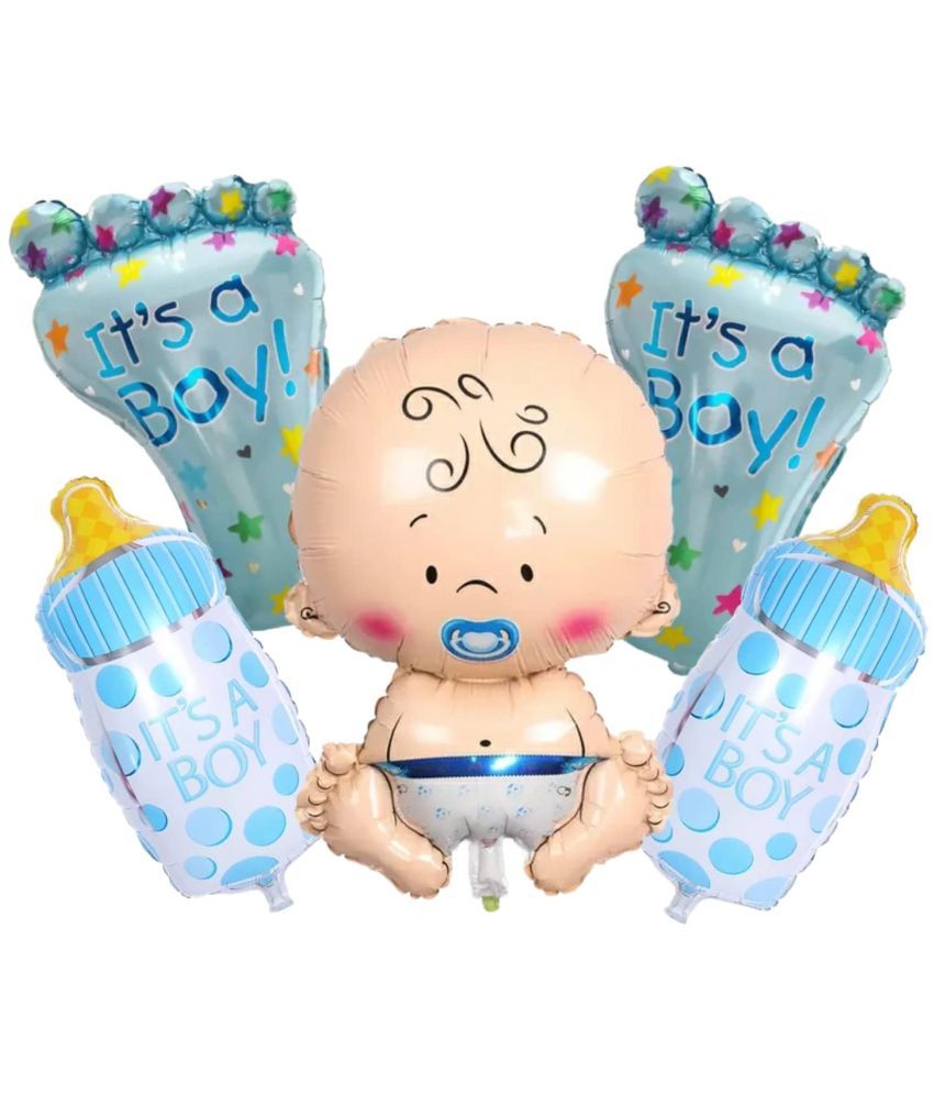     			Partybooms Baby Boy Combo Foil Pack Of 5