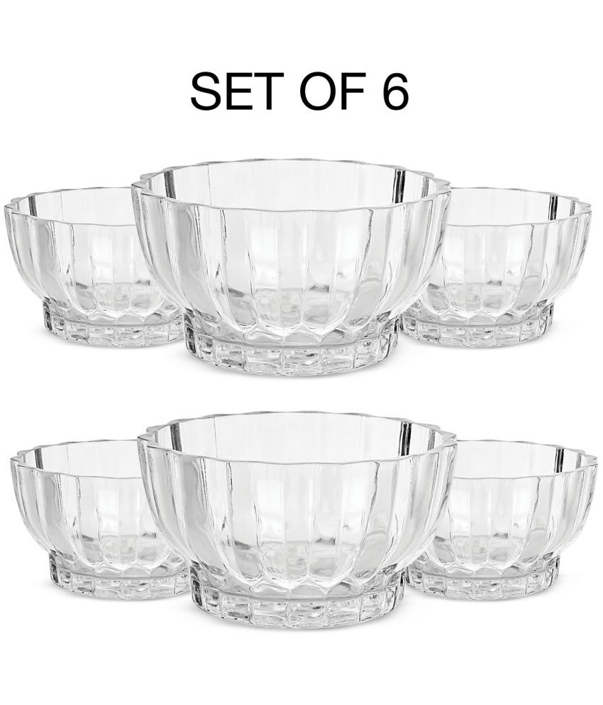     			ROXX Set of 6 Glass Bowl Glass Bowl Set 31.1 cm ( Set of 6 ) Transparent