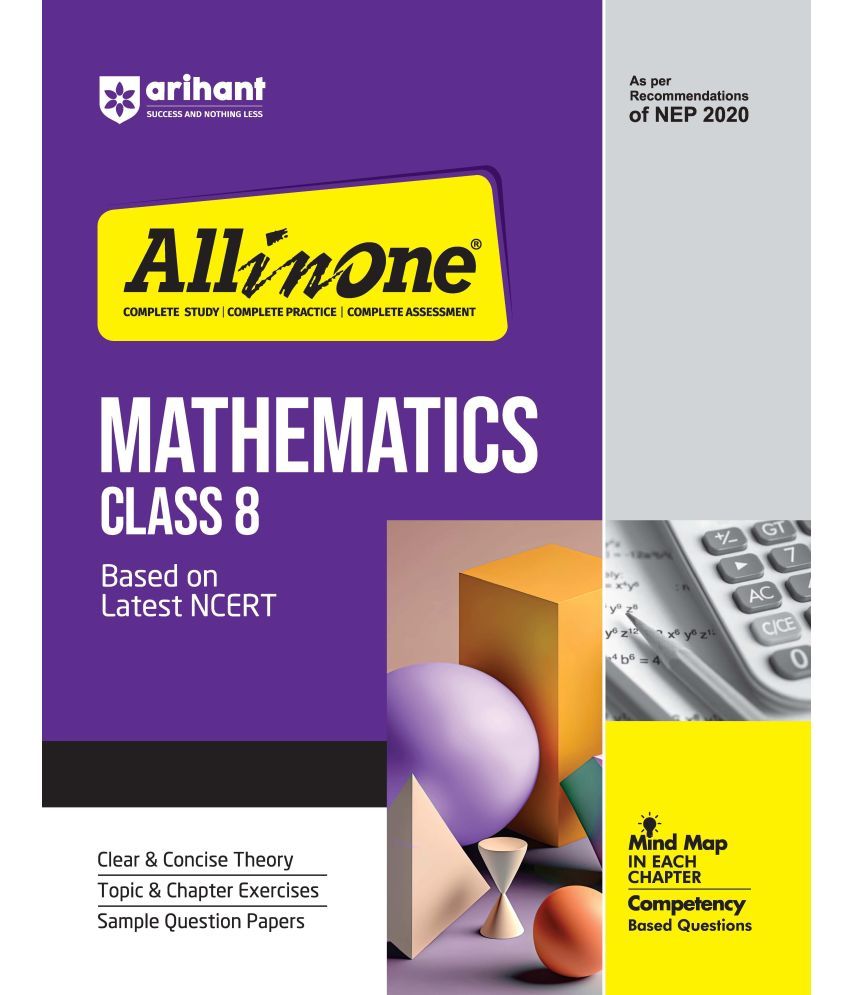     			Arihant All In One Mathematics Class 8 Based On Latest NCERT For CBSE Exams 2025 | Mind map in each chapter | Clear & Concise Theory | Intext & Chapte