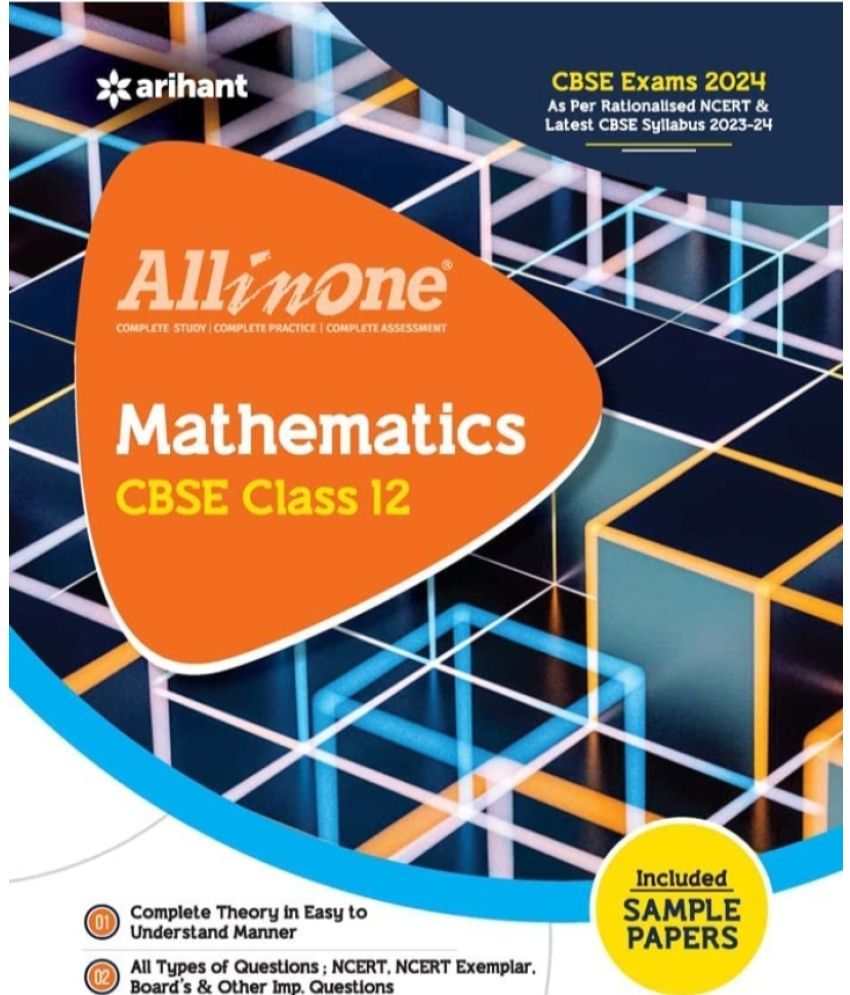     			Arihant All In One Mathematics Cbse Class 12 Included Sample Papers 2023