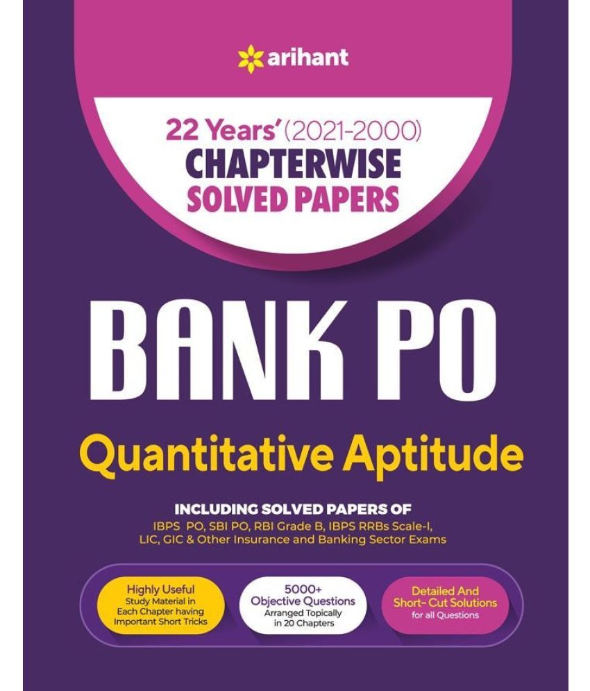     			Arihant Bank PO Quantitative Aptitude | Chapterwise Solved Papers (2021-2000)