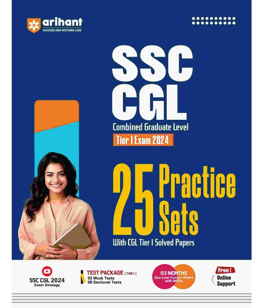     			Arihant SSC CGL (Tier-1) Exam 2024 | 25 Practice Sets with CGL Tier I Solved Paper | English Medium