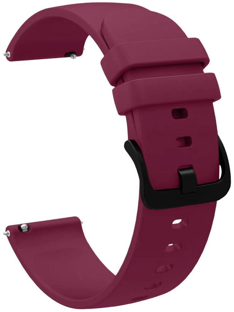     			ACM Watch Strap Silicone Belt 22mm compatible with Noise Noisefit Voyage Smartwatch Hook Band Purple