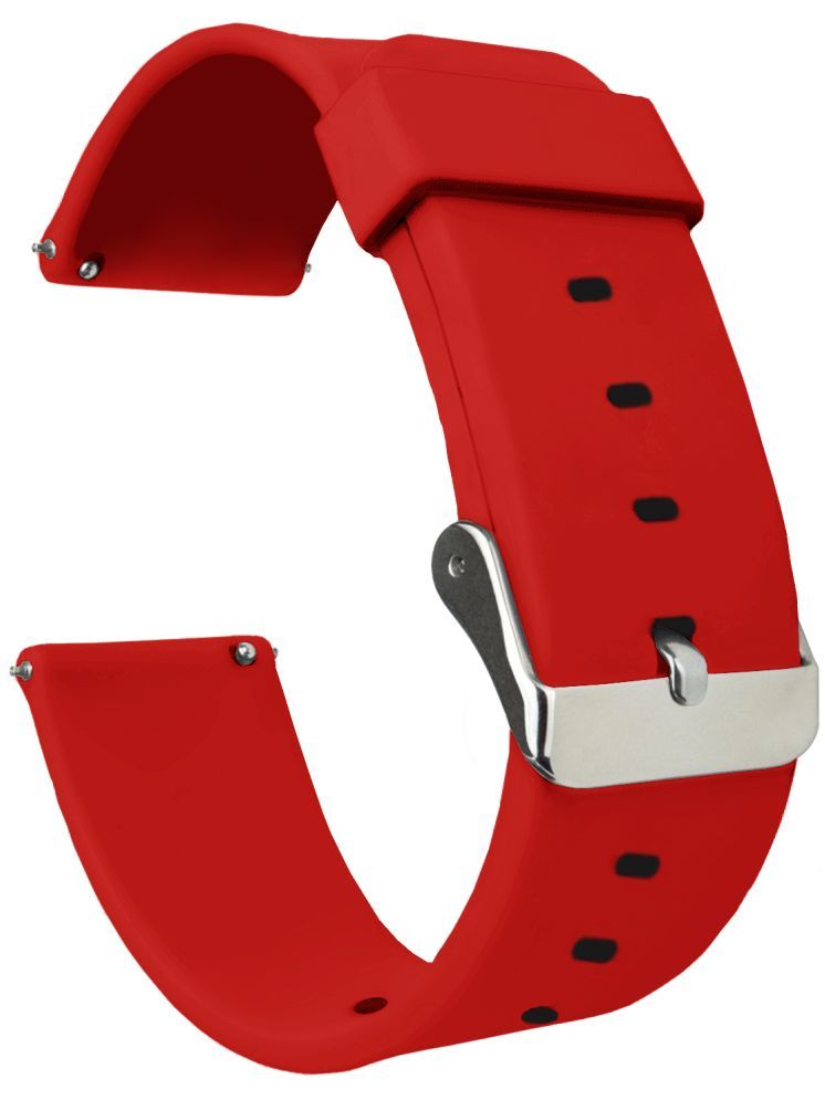     			ACM Watch Strap Silicone Belt 22mm compatible with Nervfit Atomic Smartwatch Casual Classic Band Red