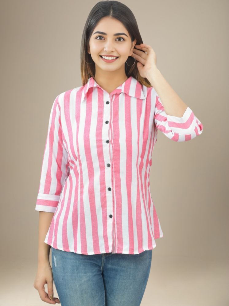     			Dgsm Craft Pink Cotton Shirt - Pack of 1