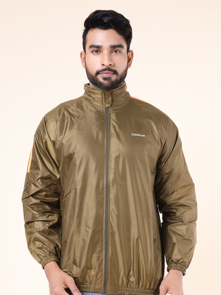     			Dollar Polyester Blend Men's Windcheater Jacket - Olive ( Pack of 1 )