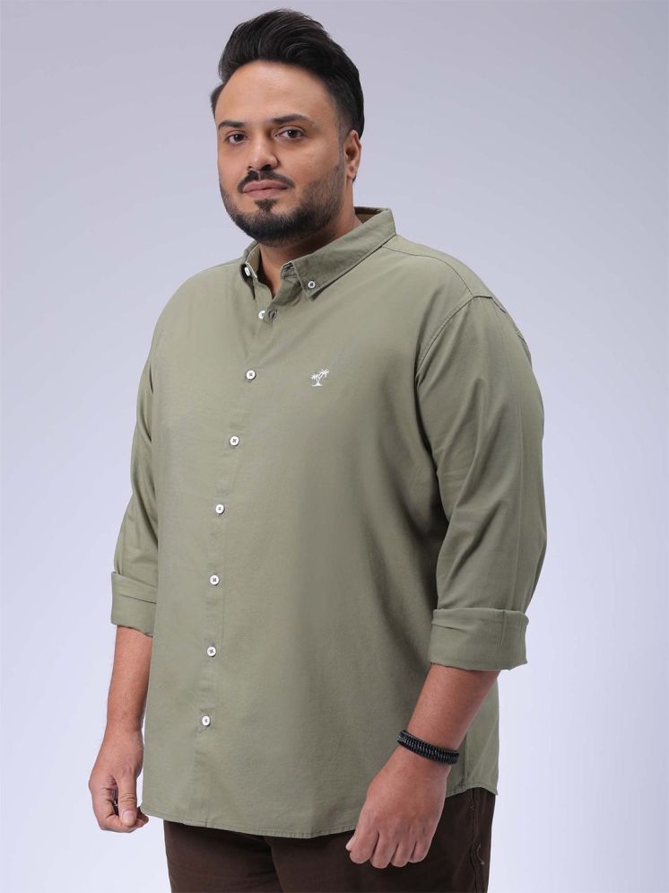     			HARDSODA 100% Cotton Regular Fit Solids Full Sleeves Men's Casual Shirt - Green ( Pack of 1 )