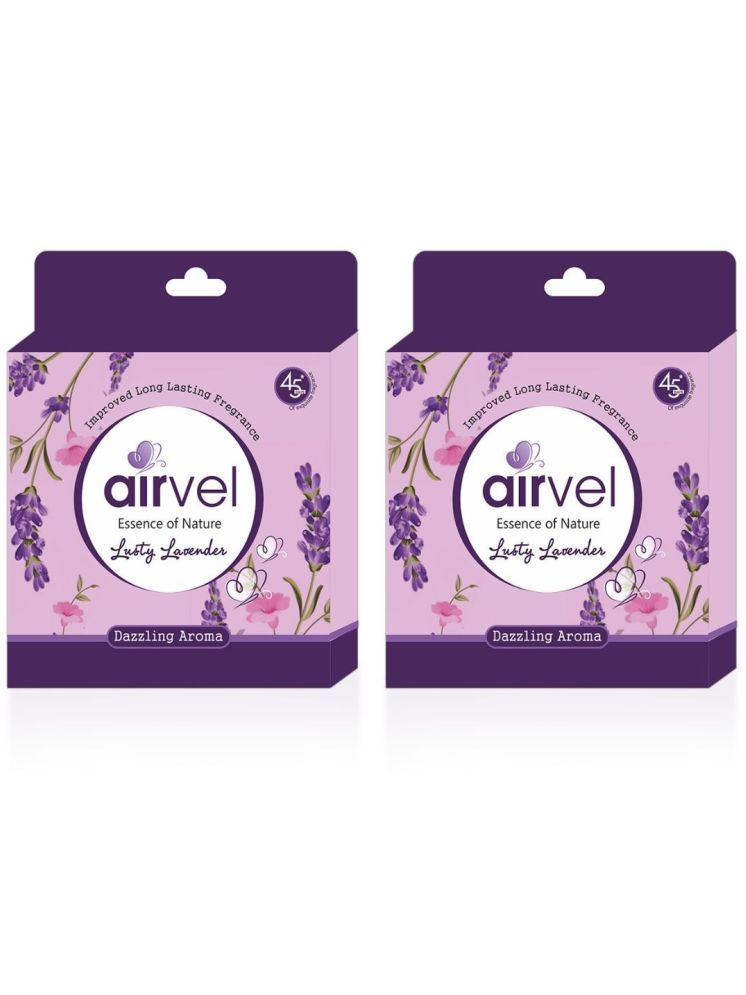     			Airvel Bathroom Air Freshener Blocks Lavender Fragrance for Home & Office Use 75g ( Pack of 2 )