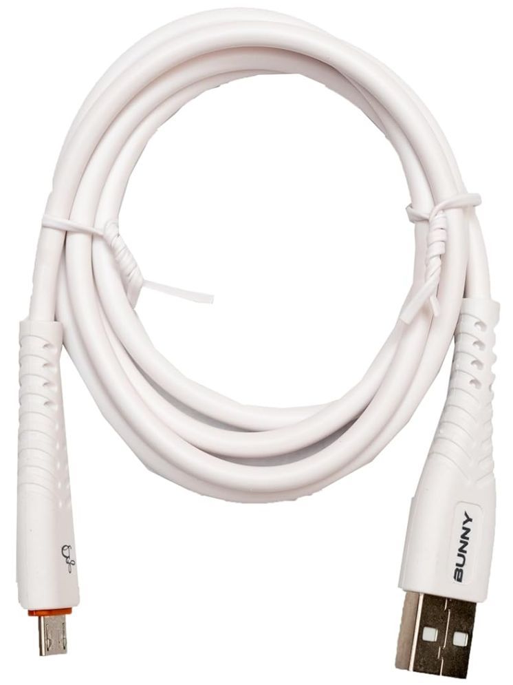     			Bunny White 2.1A Micro USB Cable 1.2 Meter