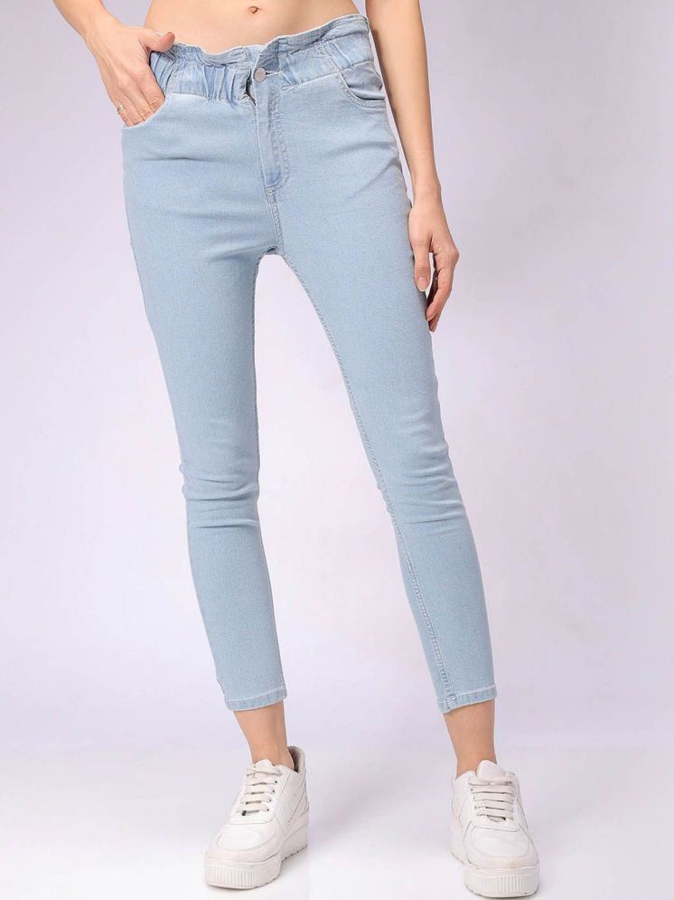     			Freehand - Light blue Cotton Blend Slim Fit Women's Jeans ( Pack of 1 )