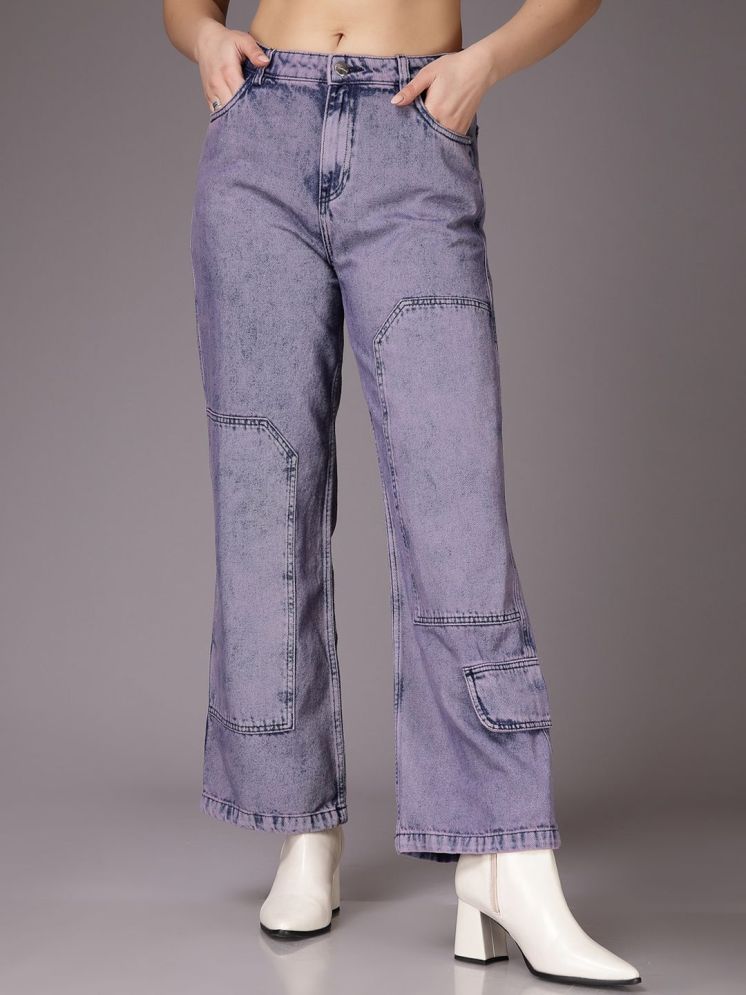     			Freehand - Purple Cotton Baggy Fit Women's Jeans ( Pack of 1 )