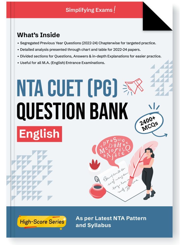     			Gurukul By Oswal NTA CUET (PG) English Question Bank For M.A English Entrance Exam 2025 : 2400 MCQs, PYQs 2022-24, Paper Analysis Charts, Latest NTA S