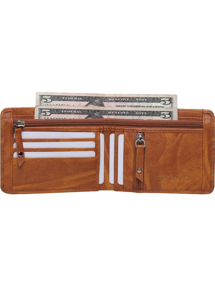     			JND Khaki PU Men's Regular Wallet ( Pack of 1 )