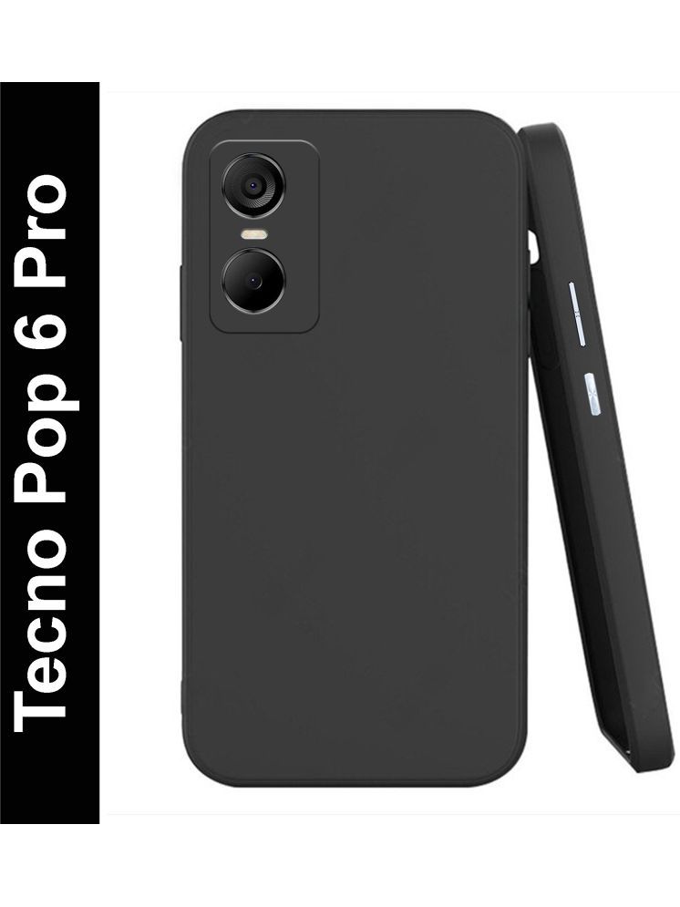     			Knotyy Plain Cases Compatible For Silicon Tecno Pop 6 Pro ( Pack of 1 )