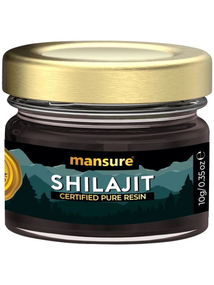     			ManSure Shilajit Pure Resin with No Fillers and 72.68% Fulvic Acid for Energy, Immune Support and Detox - 1 Pack (10g)