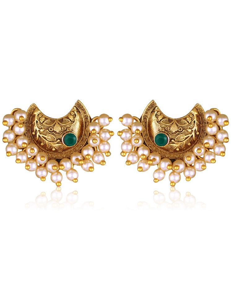     			Vighnaharta Green Chandbalis Earrings ( Pack of 1 )