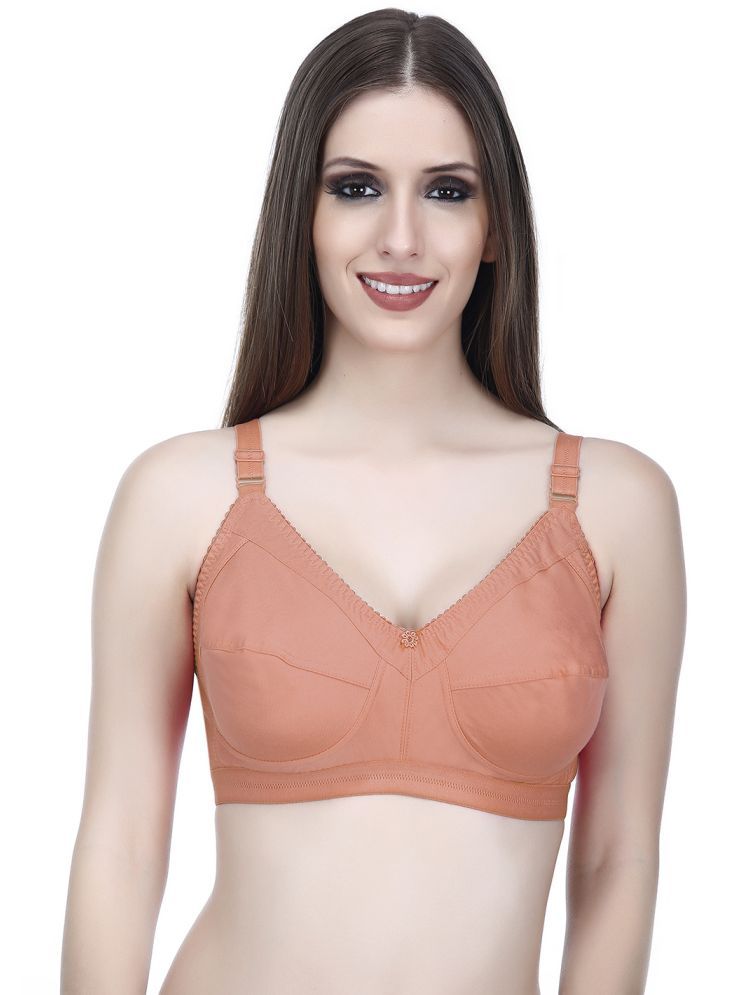     			Elina Pack of 1 Cotton Non Padded Minimizer Bra For Women ( Rust )