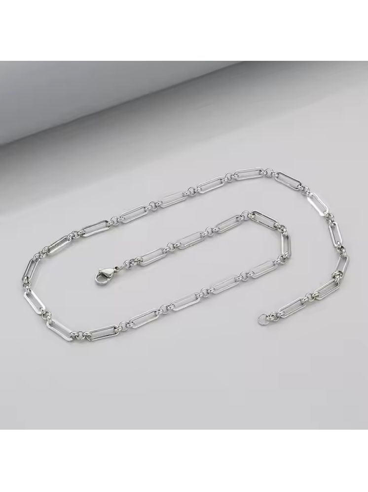     			Thrillz Silver Plated Stainless Steel Chain ( Pack of 1 )