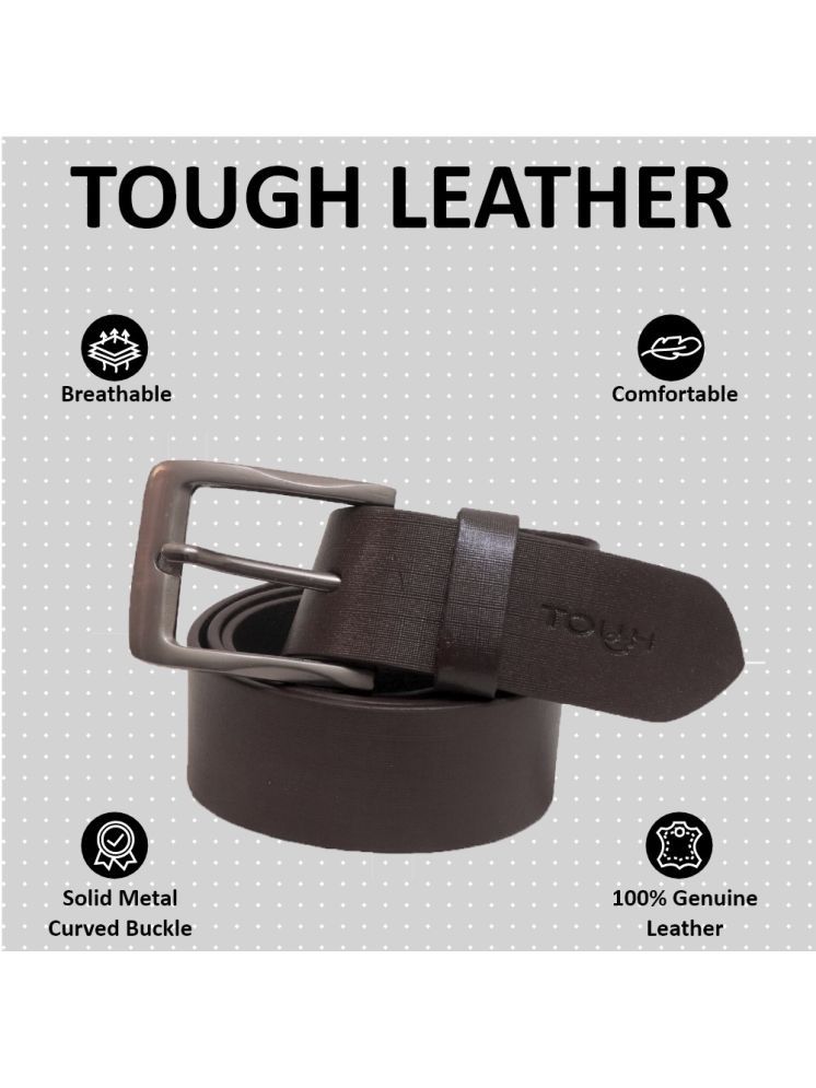     			Tough - Brown Leather Men's Buckle ( Pack of 1 )