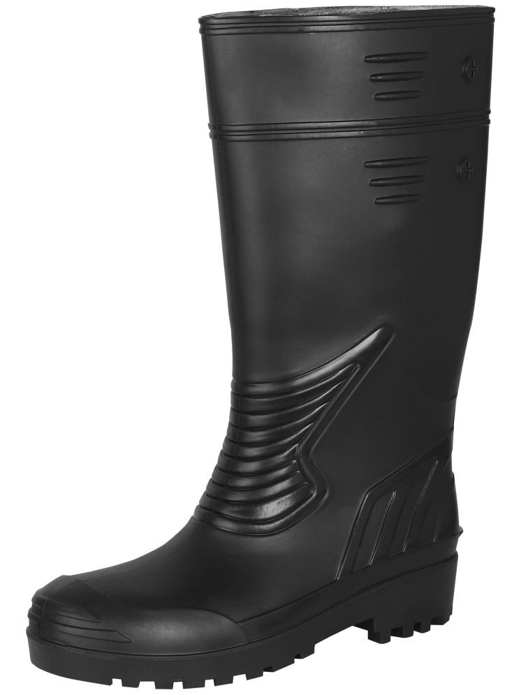     			UniStar Gum Boot Black Safety Shoes