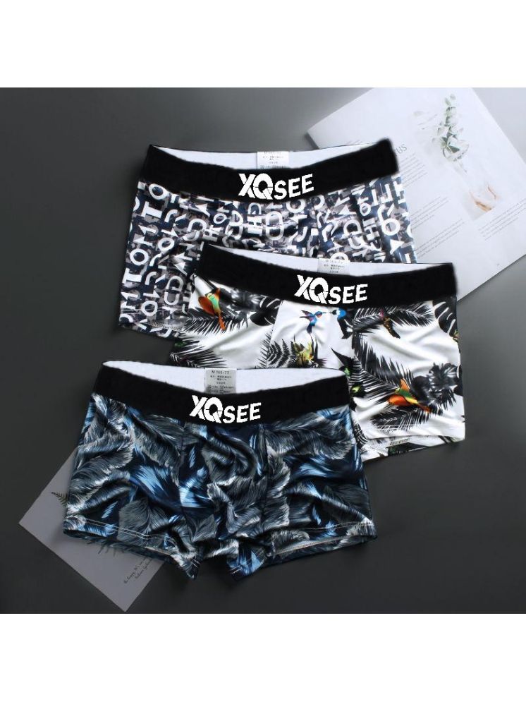     			Xqsee Pack of 3 Nylon Trunks For Men's ( Black )