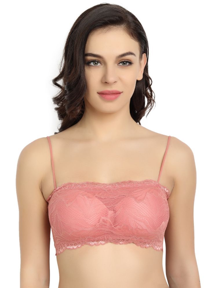     			3Mads Pack of 1 Lace Lightly Padded Bralette Bra For Women ( Peach )