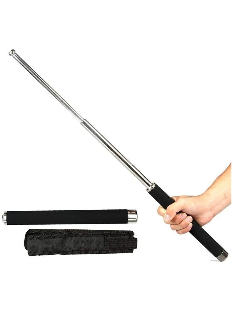     			DHS Mart Self Defense Stick Heavy Metal Polish Stick Steel.Prop Stretchable Extendable Stick For Safety 1 no.s